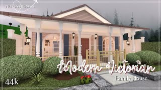 Modern Victorian Family House Bloxburg House Build  No Gamepass [upl. by King549]