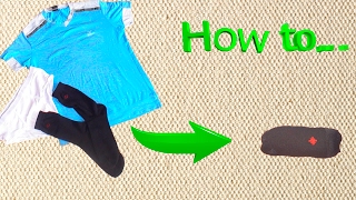 How To Fold pack Clothes for Traveling Best Method [upl. by Cohligan]