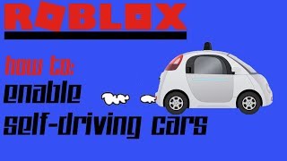 Roblox Studo Self Driving Car [upl. by Afesoj612]