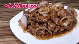 BEEF STEAK  HOW TO COOK BEEF STEAK  BEEF STEAK RECIPE  AMY GUEVARRA [upl. by Adlecirg]