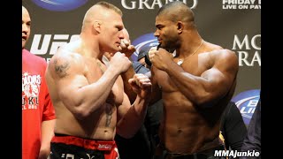 Brock THE BEAST Lesnar vs Alistair THE DEMOLITION MAN Overeem UFC 141 31 December 2011 [upl. by Ylak]