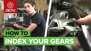 How To Index Your Gears  Adjusting Your Rear Derailleur [upl. by Buote]