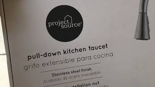 Project source pull down kitchen faucet unbiased unsponsored unboxing review [upl. by Ellinad755]