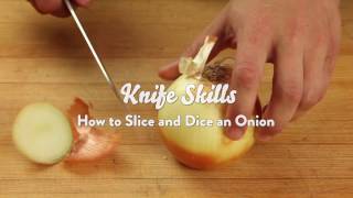 Knife Skills How to Slice and Dice an Onion [upl. by Lyrak786]