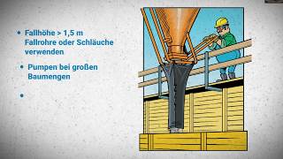 Richtig betonieren 1  EINBRINGEN DES BETONS [upl. by Attah]