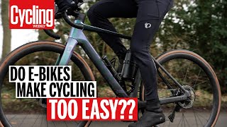 Road Bike vs EBike Do They Make Cycling Too Easy  Head to Head  Cycling Weekly [upl. by Iaj684]