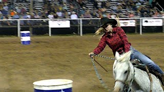 Barrel Racing  61st White Deer Rodeo 2019 [upl. by Rabma]