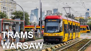 🇵🇱 Trams in Warsaw  Tramwaje w Warszawie 4K 2020 [upl. by Adnah36]