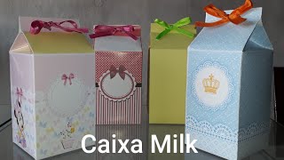 Como fazer Caixa Milk Personalizada [upl. by Yecniuq178]