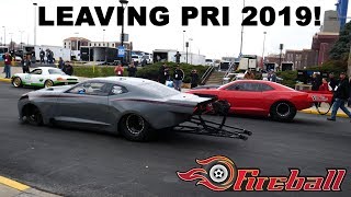 Street Outlaws Ryan Martins New HEMI Fireball Camaro Leaving PRI [upl. by Merridie]