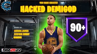 NBA 2K22 HACKED DEMI GOD BUILD MAX STATS  CHEAT ENGINE [upl. by Hsemin]