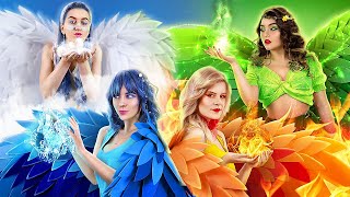 Fire Water Air and Earth Fairies Four Elements in Real Life [upl. by Aleahcim174]