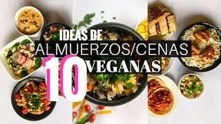 10 ALMUERZOSCENAS VEGANOS  Sencillos y Saludables [upl. by Nancey]