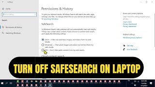 how to turn off safesearch on laptop [upl. by Leahcimnaes]