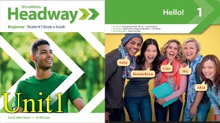 New Headway Beginner Students Book 5th edition Unit 1 Hello [upl. by Nemsaj]