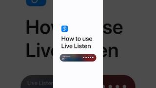 How to use Live Listen — Apple Support [upl. by Aliekat462]