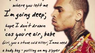 Die For You  Chris Brown LYRICS [upl. by Dessma]