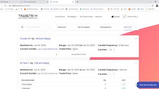 How to Backtest your Strategy on Tradetron [upl. by Auot972]