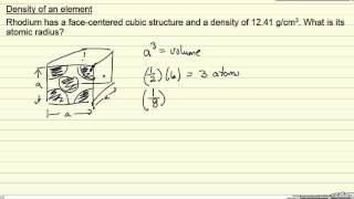 Density of an Element Example [upl. by Trow]