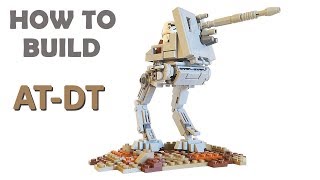 LEGO Star Wars ATDT Walker MOC  Building Instructions [upl. by Ynnhoj]