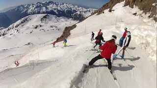 Descente ski alpe dhuez par tunnel 3330m à 1840m [upl. by Rooke]