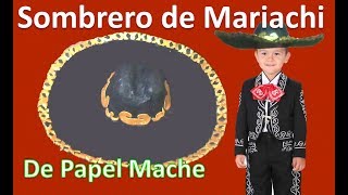 COMO HACER UN SOMBRERO  SOMBRERO CHARRO  MARIACHI  RECICLAJE LMI [upl. by Katrine]