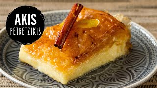 Greek Custard Pie  Galaktoboureko  Akis Petretzikis [upl. by Cioffred]