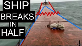 Ship BREAKS IN HALF Onboard Moment  MV Arvin [upl. by Lochner]