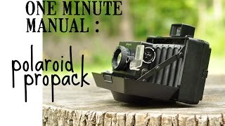 Polaroid ProPack  One Minute Manual [upl. by Ayanahs676]