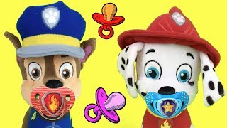 Aprende los colores con juguetes Paw patrol y chupetes para bebésVideos educativos para niños [upl. by Heeley883]