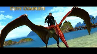 Getting Pteradodon Mount for Ishgardian Restoration in Final Fantasy XIV  Diadem Tips [upl. by Ecinad]