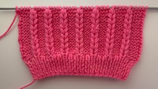 Super Easy Knitting Stitch Pattern [upl. by Austina558]