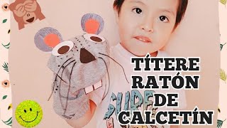 Como hacer títeres con calcetín o media Muy Fácil para niños [upl. by Aribold]