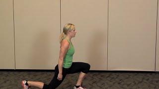 Dynamic Warmup Exercises  How to perform a Lunge [upl. by Rosenquist174]