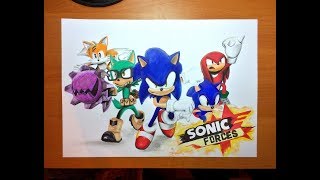 Speed Drawing Sonic Forces [upl. by Quar]