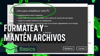 FORMATEA WINDOWS sin perder NINGÚN ARCHIVO [upl. by Brendon]