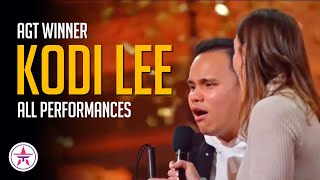 AGT Winner Kodi Lee ALL Performances on Americas Got Talent EVER [upl. by Ecylahs535]