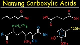 Naming Carboxylic Acids  IUPAC Nomenclature  Organic Chemistry [upl. by Jill]