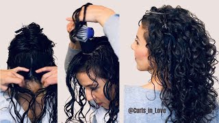 How to Style Naturally Curly Hair  Beginner Routine amp Techniques [upl. by Munford]