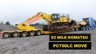 Transporting A Komatsu PC700LC 93 Miles [upl. by Abocaj]