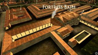 Animation of ancient Roman Fort in Caerleon Wales [upl. by Dniren706]