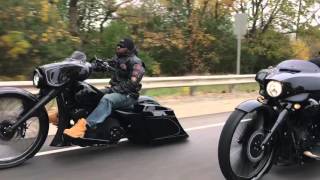 30quot Wheel Harley Street Glide Custom Baggers F Bomb Baggers [upl. by Aniham]