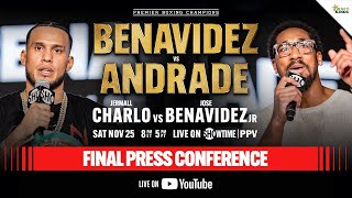 Benavidez vs Andrade FINAL PRESS CONFERENCE [upl. by Siugram]