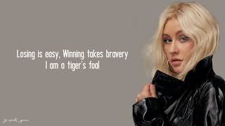 Christina Aguilera  Loyal Brave True Lyrics [upl. by Gove59]