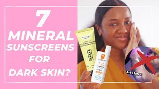 🚫👻 BEST Mineral Sunscreen for Darker Skin NO White Cast [upl. by Jempty51]