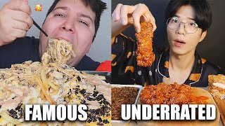 FAMOUS VS UNDERRATED MUKBANGERS compilation [upl. by Ettennek729]