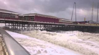 Blackpool seaside flooded in weather bomb [upl. by Yespmed]