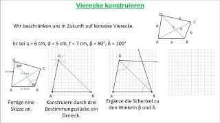 Vierecke konstruieren [upl. by Jaquith]