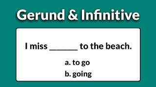 English Grammar QuizGerund and Infinitive।10 English Quiz।। [upl. by Yraeg]