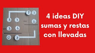 4 IDEAS PARA SUMAR Y RESTAR CON LLEVADAS [upl. by Lil]